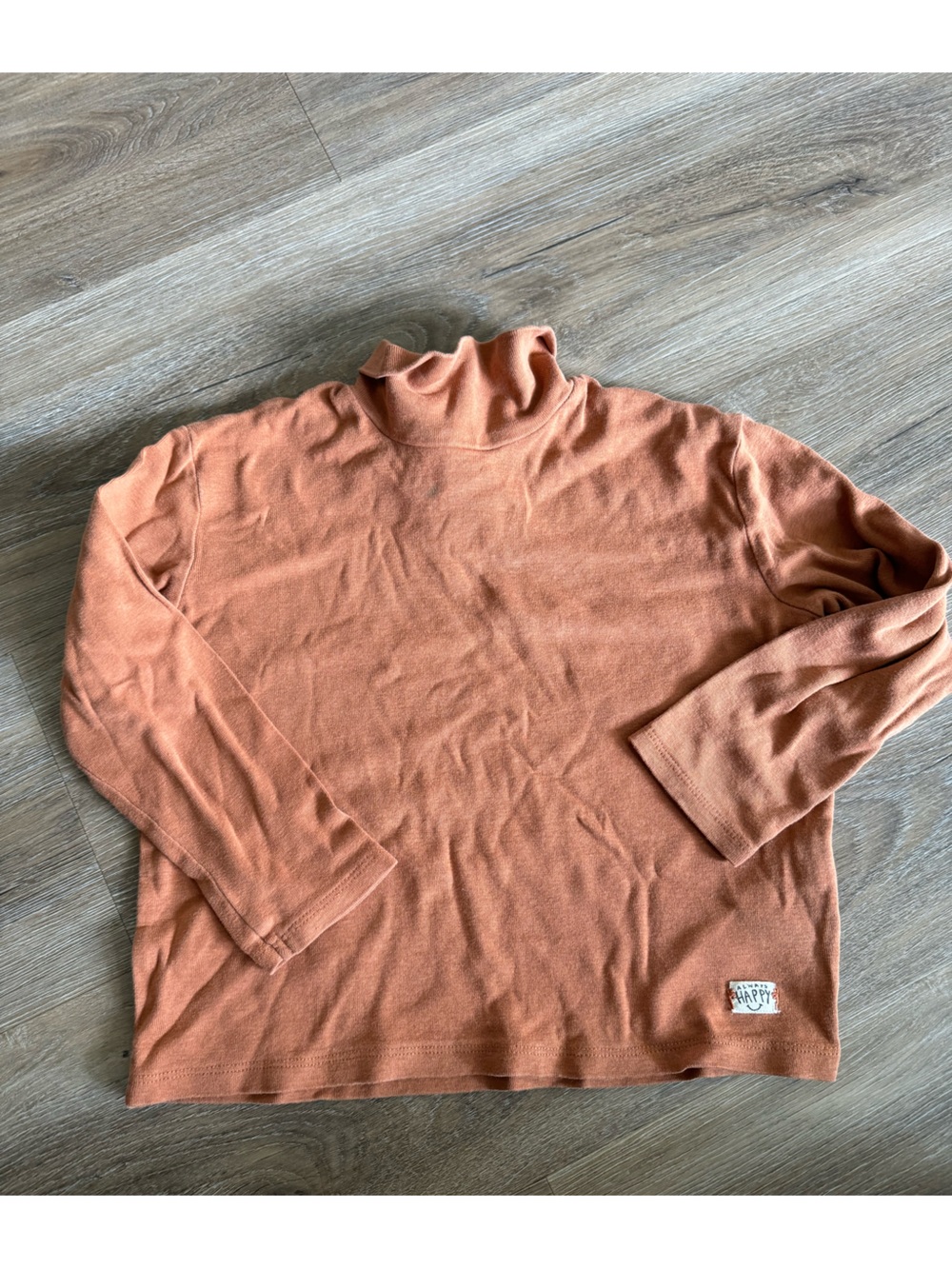 ZARA kids cotton Rust Turtleneck Sweater - always happy Lightweight Casual Knit